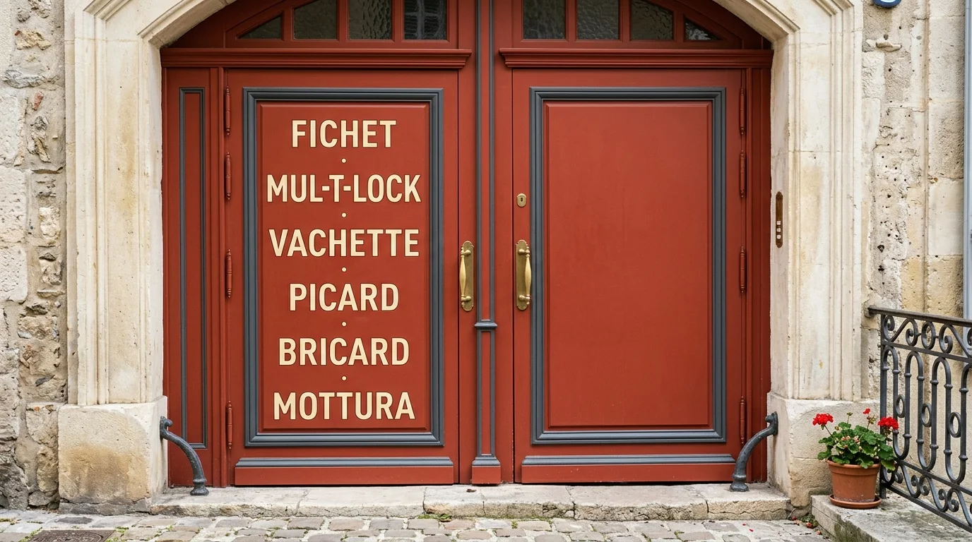 Installateur agréé · double-porte avec plaque des marques posées